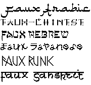 Faux Fonts